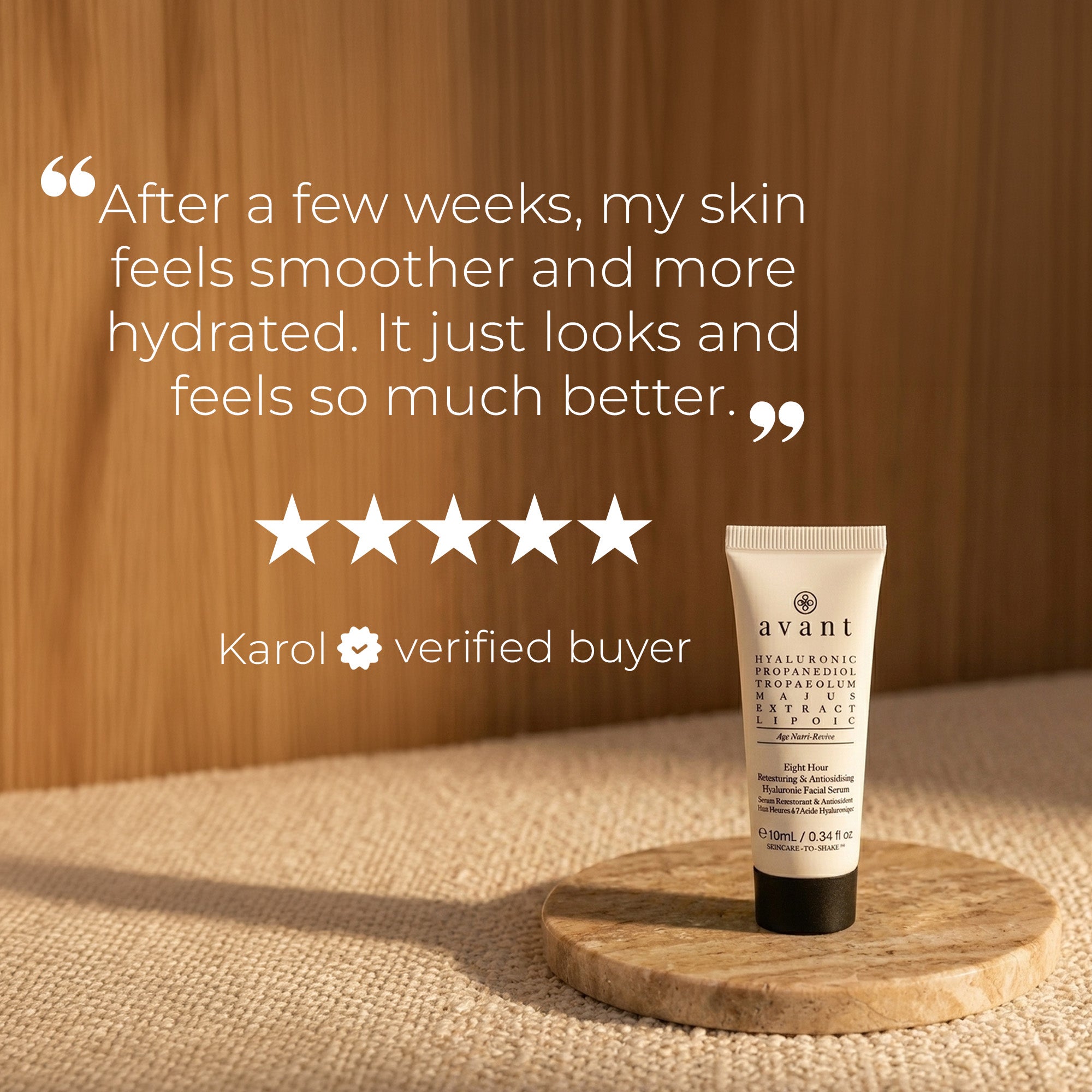 Eight Hour Retexturing & Anti-Oxidising Hyaluronic Facial Serum