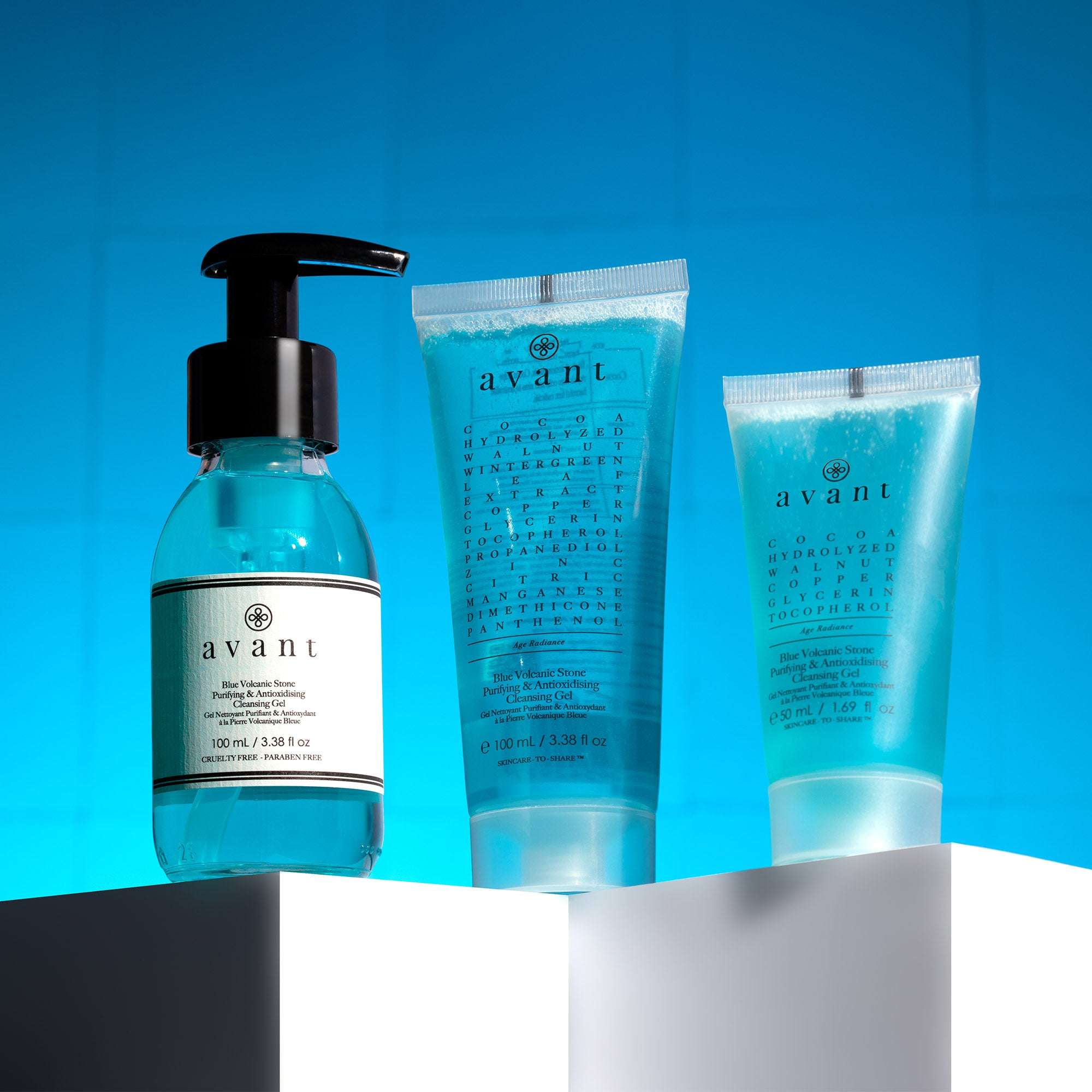 Blue Volcanic Stone Purifying & Antioxidising Cleansing Gel