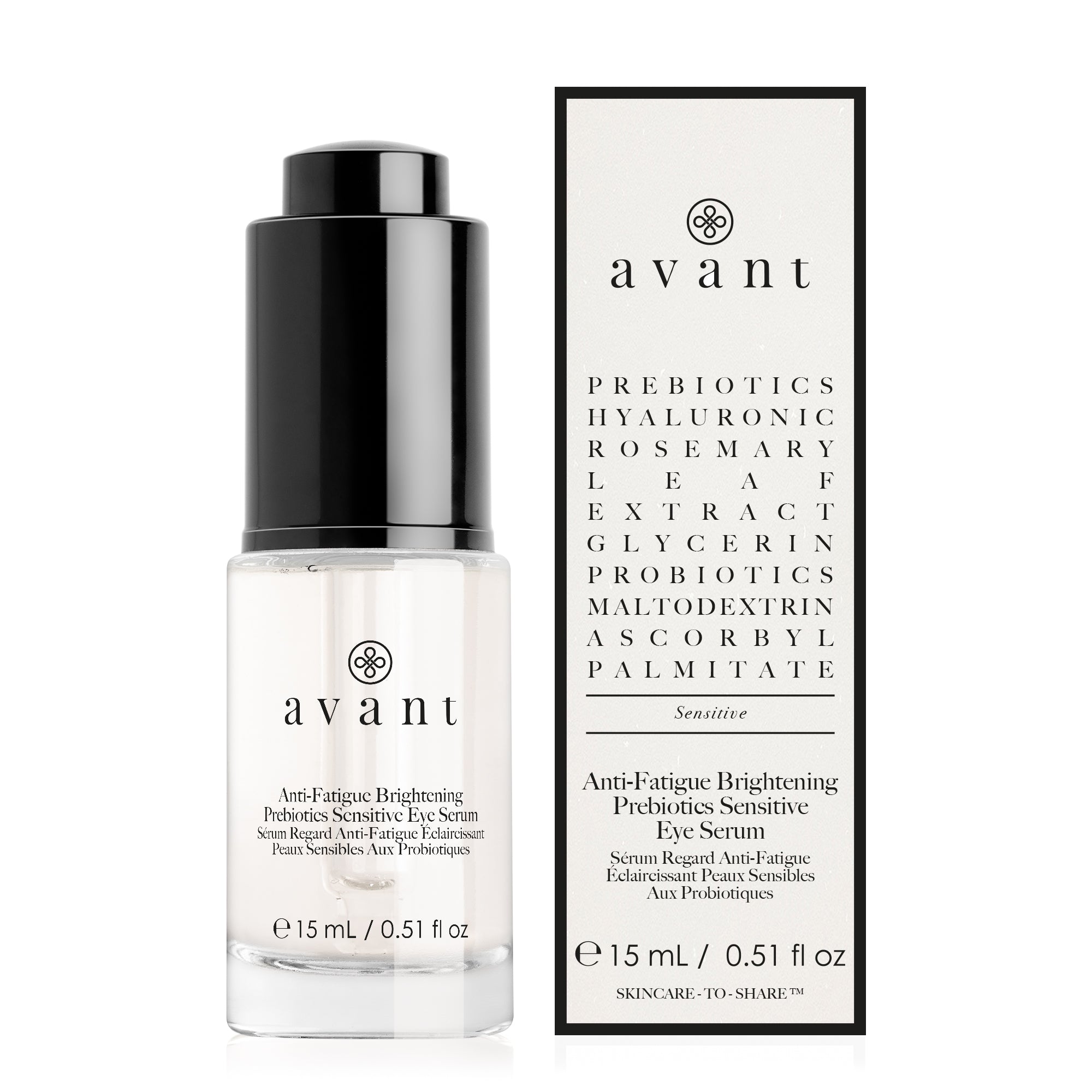 Anti-Fatigue Brightening Prebiotics Sensitive Eye Serum