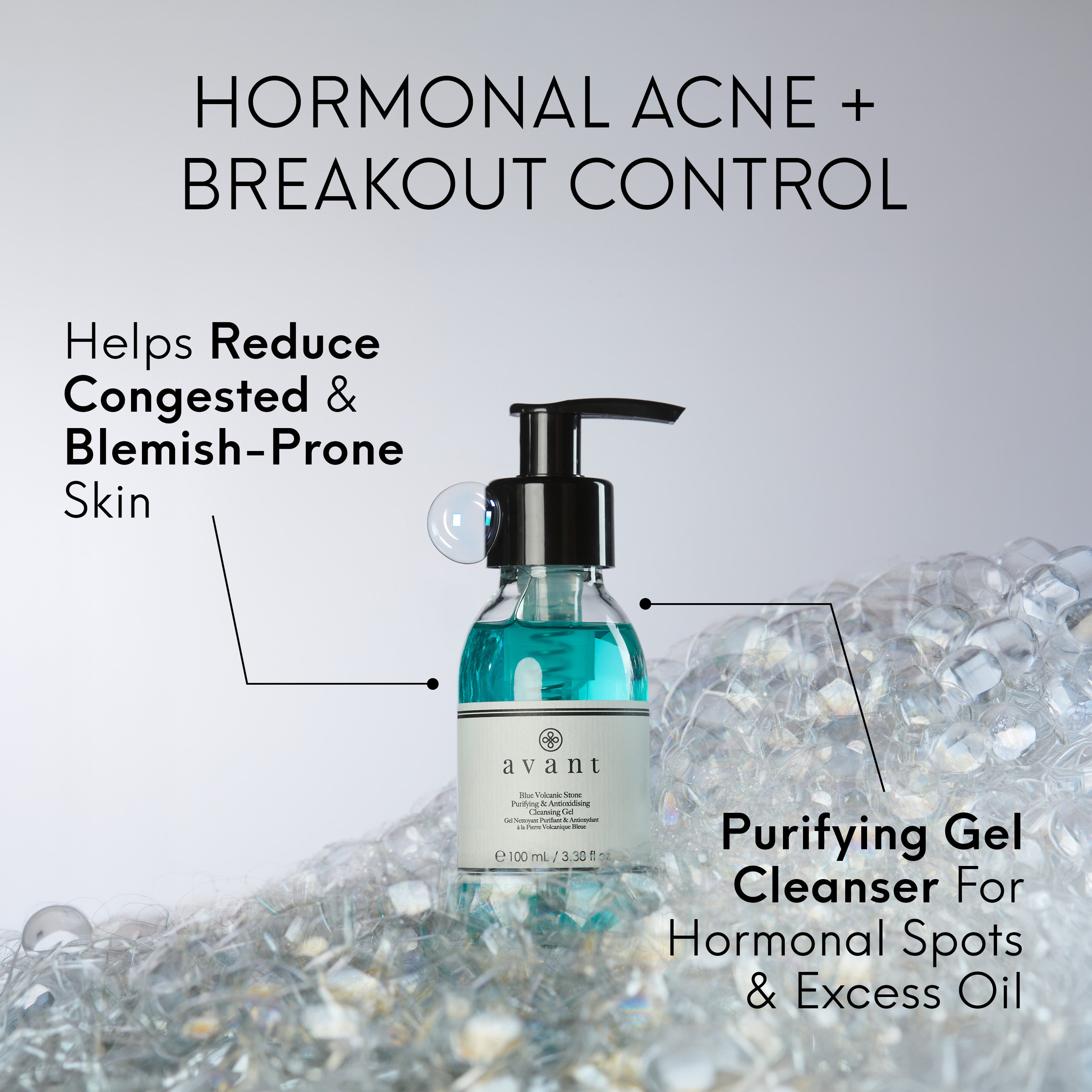 Blue Volcanic Stone Purifying & Antioxidising Cleansing Gel