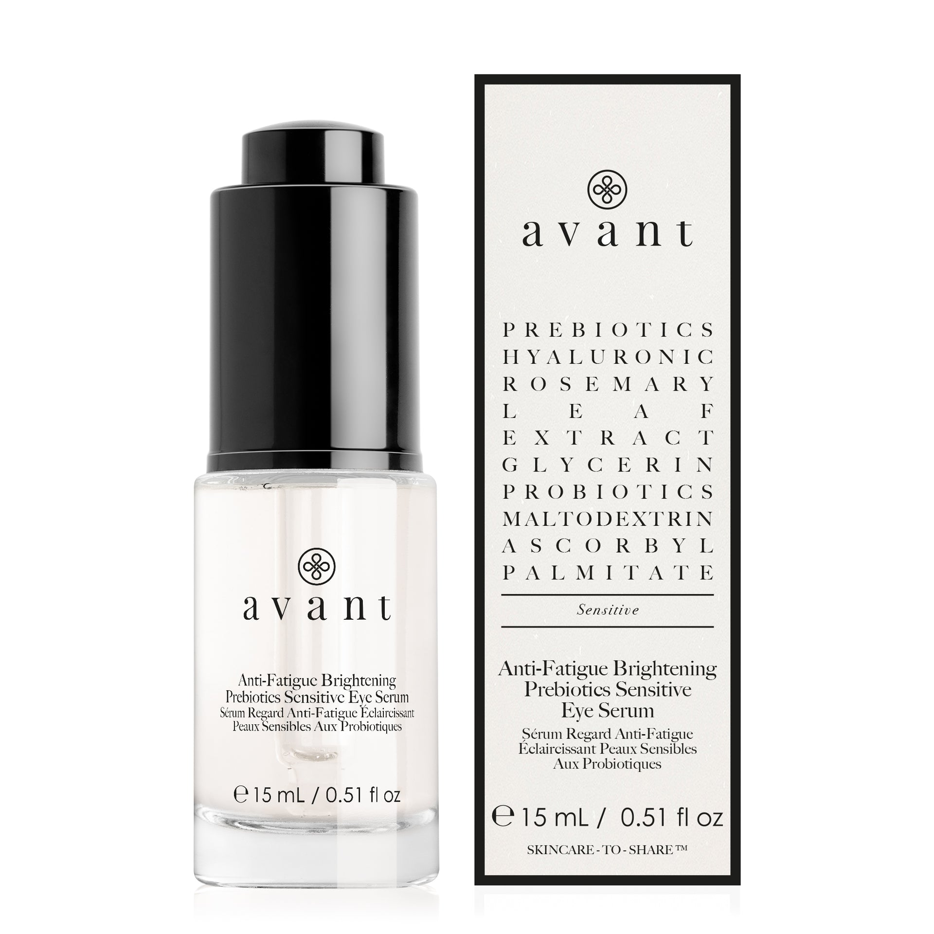Anti Fatigue Brightening Prebiotics Sensitive Eye Serum